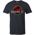 thumbnail image 1 of 9 Crowns Tees Men's Dadasaurus Tee (Dadasaurus-navy, XX-Large), 1 of 2