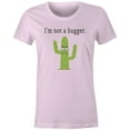 thumbnail image 1 of 9 Crowns Tees Men's "I'm not a hugger" T-shirt (Large, Juniors Pink), 1 of 3