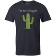 thumbnail image 1 of 9 Crowns Tees Men's "I'm not a hugger" T-shirt (Medium, Unisex Navy), 1 of 3