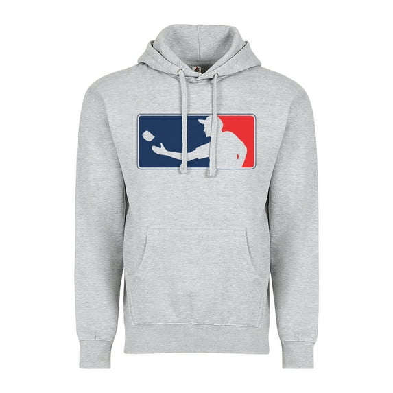 9 Crowns Tees Men's Major League Cornhole Hoodie (GreyHoodie, 3XL)