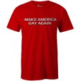 thumbnail image 1 of 9 Crowns Tees Men's Make America Gay Again T-Shirt (Red, Small), 1 of 2