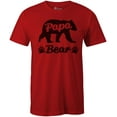 thumbnail image 1 of 9 Crowns Tees Men's Papa Bear Shirt-PapaBear (Red, 3X-Large), 1 of 2