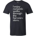 thumbnail image 1 of 9 Crowns Tees Men's "Romantic Long Walks" T-shirt (Unisex Navy, 3XL), 1 of 3