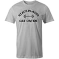 thumbnail image 1 of 9 Crowns Tees Men's "Stack Plates" T-shirt (Unisex Grey, 2XL), 1 of 3