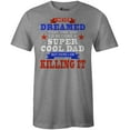 thumbnail image 1 of 9 Crowns Tees Men's Super Cool Dad Killing It Father's Day T-Shirt (Heather Gray (Killing It), Small), 1 of 2