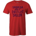 thumbnail image 1 of 9 Crowns Tees Mens Womens Shoulda Been a Sailor Funny Cursing T-Shirt (Mens Red, 3X-Large), 1 of 4