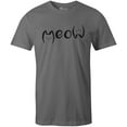 thumbnail image 1 of 9 Crowns Tees Meow Cute Unisex Cat Graphic Shirt (Unisex Metal, Medium), 1 of 2