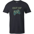 thumbnail image 1 of 9 Crowns Tees Out Of Control Funny Console Gamer Graphic Shirt (Unisex Navy, X-Large), 1 of 3