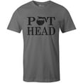 thumbnail image 1 of 9 Crowns Tees Pot Head Coffee Lover's Funny Coffee Pot T-Shirt-Mens (Mens Metal, Small), 1 of 4