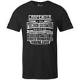 thumbnail image 1 of 9 Crowns Tees Precision Guesswork Guesswork Skilled Worker Funny T-Shirt (Carpenter-Black, Small), 1 of 3