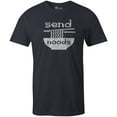 thumbnail image 1 of 9 Crowns Tees Send Noods Funny Meme T-Shirt (Unisex Navy, X-Large), 1 of 3