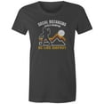 thumbnail image 1 of 9 Crowns Tees Social Distancing Champion Funny Graphic Tee Shirt (Juniors Charcoal, X-Large), 1 of 3