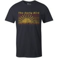 thumbnail image 1 of 9 Crowns Tees The Early Bird Can Have The Worm Funny Lazy T-Shirt (Mens Navy, 3X-Large), 1 of 4
