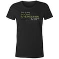 thumbnail image 1 of 9 Crowns Tees This Is My Social Interaction Shirt Please Don't Talk to Me Funny Tee (Juniors Black, Small), 1 of 3