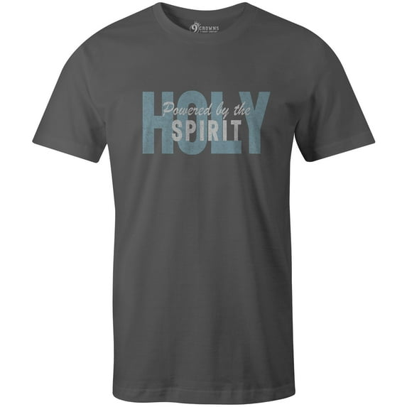 9 Crowns Tees Unisex Christian Faith Word Game Tile T-Shirt (Holy Spirit-metal, XX-Large)