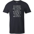 thumbnail image 1 of 9 Crowns Tees Unisex Holiday X-Mas Christmas Drinking Funny T-shirts (Dasher-Navy, 3XL), 1 of 3