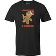 thumbnail image 1 of 9 Crowns Tees Unisex Holiday X-Mas Christmas Funny T-shirts (Small, SnackLookin-Black), 1 of 3