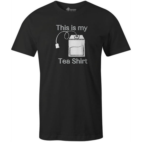 9 Crowns Tees Unisex Tea shirt Funny T-shirt (Unisex Black, Small)