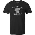 thumbnail image 1 of 9 Crowns Tees What's Up Succa Funny Cactus T-Shirt (Unisex Black, 2XL), 1 of 3