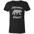 thumbnail image 1 of 9 Crowns Tees Women's Mommy Shark Cute Graphic T-Shirt (Bear Juniors-Black, Medium), 1 of 4