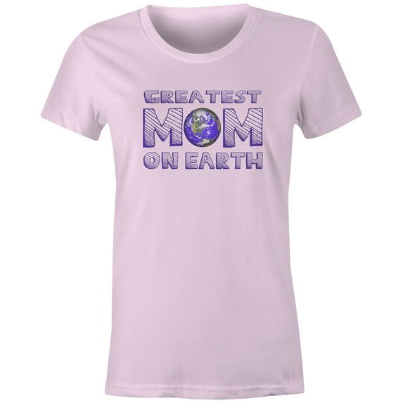 9 Crowns Tees Women's Mommy Shark Cute Graphic T-Shirt (Great Juniors-Pink, Medium)