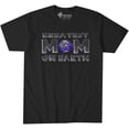 thumbnail image 1 of 9 Crowns Tees Women's Mommy Shark Cute Graphic T-Shirt (Greatest Unisex-black, XX-Large), 1 of 4