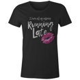 thumbnail image 1 of 9 Crowns Tees Women's Running Late T-Shirt-Char Heather-3XL (Black, XX-Large), 1 of 2