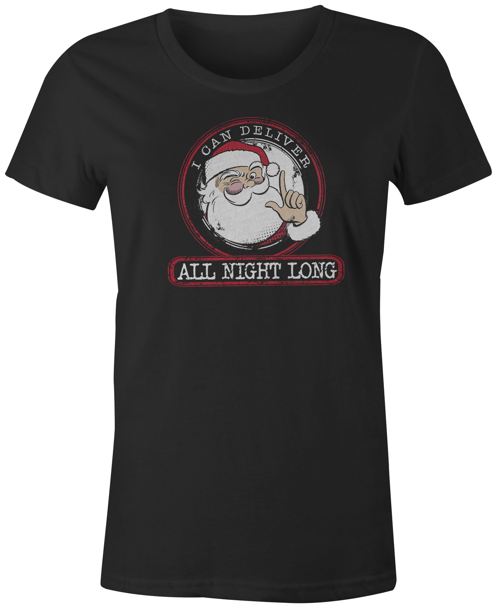 9 Crowns Tees Xmas Christmas Funny Naughty Holiday Tee Shirt Deliver