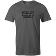 thumbnail image 1 of 9 Crowns Unisex Men's Funny Graphic Tee  I'm Telling You Nothing Happened T-shirt (Large, Telling-Metal), 1 of 3