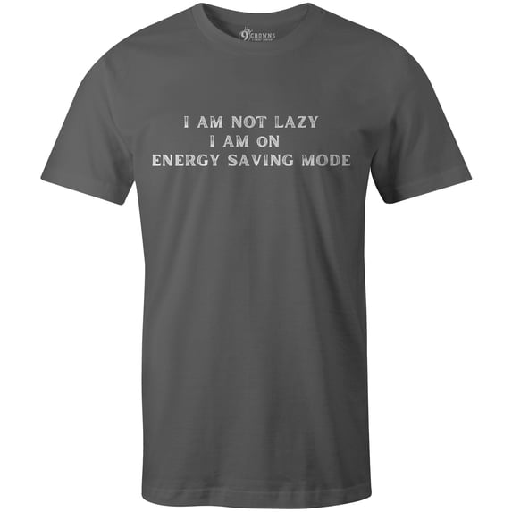 9 Crowns Unisex Men's Women's Graphic tee Funny Not Lazy T-shirt (NotLazy-Metal, 2XL)