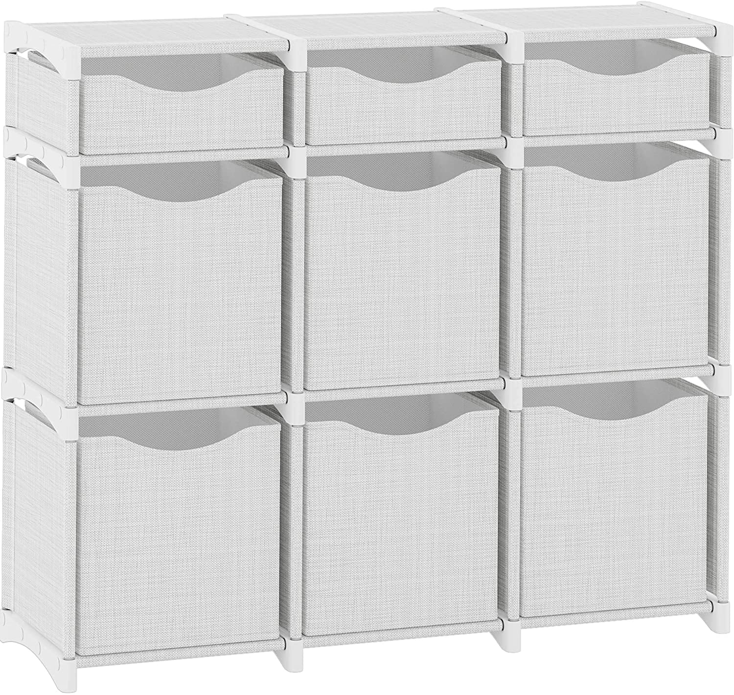 9 Cube Organizer Set of Storage Cubes Included DIY Cubby Organizer