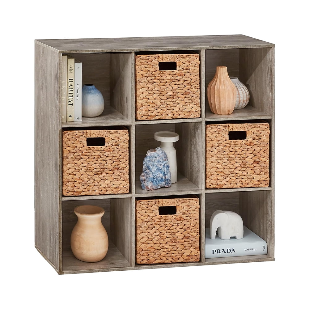 9Cube Storage Shelf, Display Cube Bookshelf with 3 Removable Back