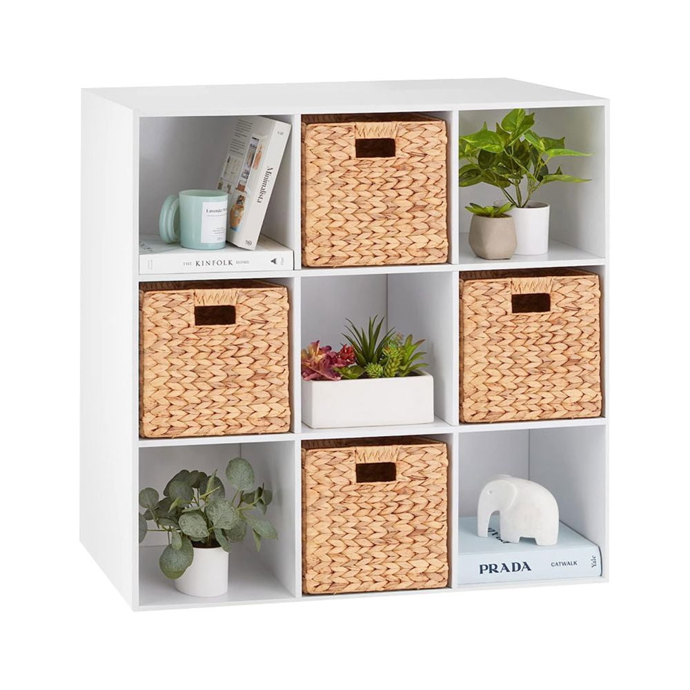 9Cube Storage Shelf, Display Cube Bookshelf with 3 Removable Back