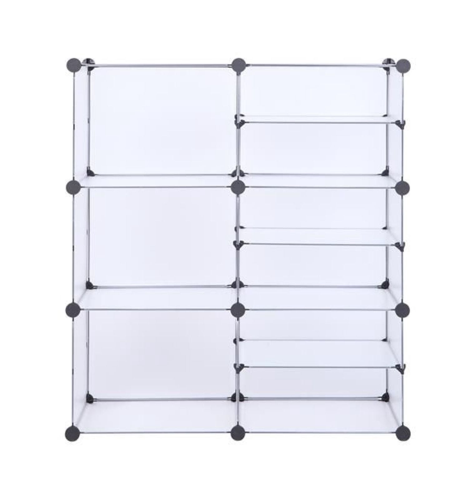 9-Cube Storage Unit, Interlocking Organizer with Divider Design ...