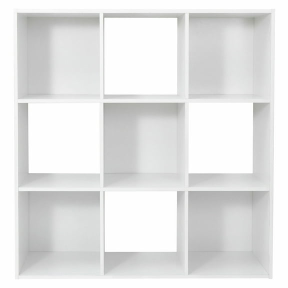 9 Cubes Wood Storage Cabinet Cubical Chipboard Cupboard Organizer Shelving White