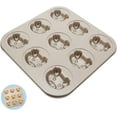 thumbnail image 1 of 9 Cup Muffin Pan | Muffin tins | Cupcakes Tray | Carbon Steel Bakeware Mold Trays| Non Stick Muffin Pans | Pig Shaped Mini cake pan - Send Goods from Local Warehouse, 1 of 5