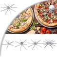 thumbnail image 1 of 9-Cut Aluminum Pie and Cake Marker, Guideline and Portion Divider Cake Cutter Silver Pie Slice Cutter Baking Tools Kitchen Accessories Cook Supplies for Cheesecake Pizza, 1 of 5