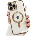 thumbnail image 1 of 9 DIGITAL Gold TPU Back Cover Case with Built-in Camera Lens Protector for iPhone 15 Pro Max, 1 of 7
