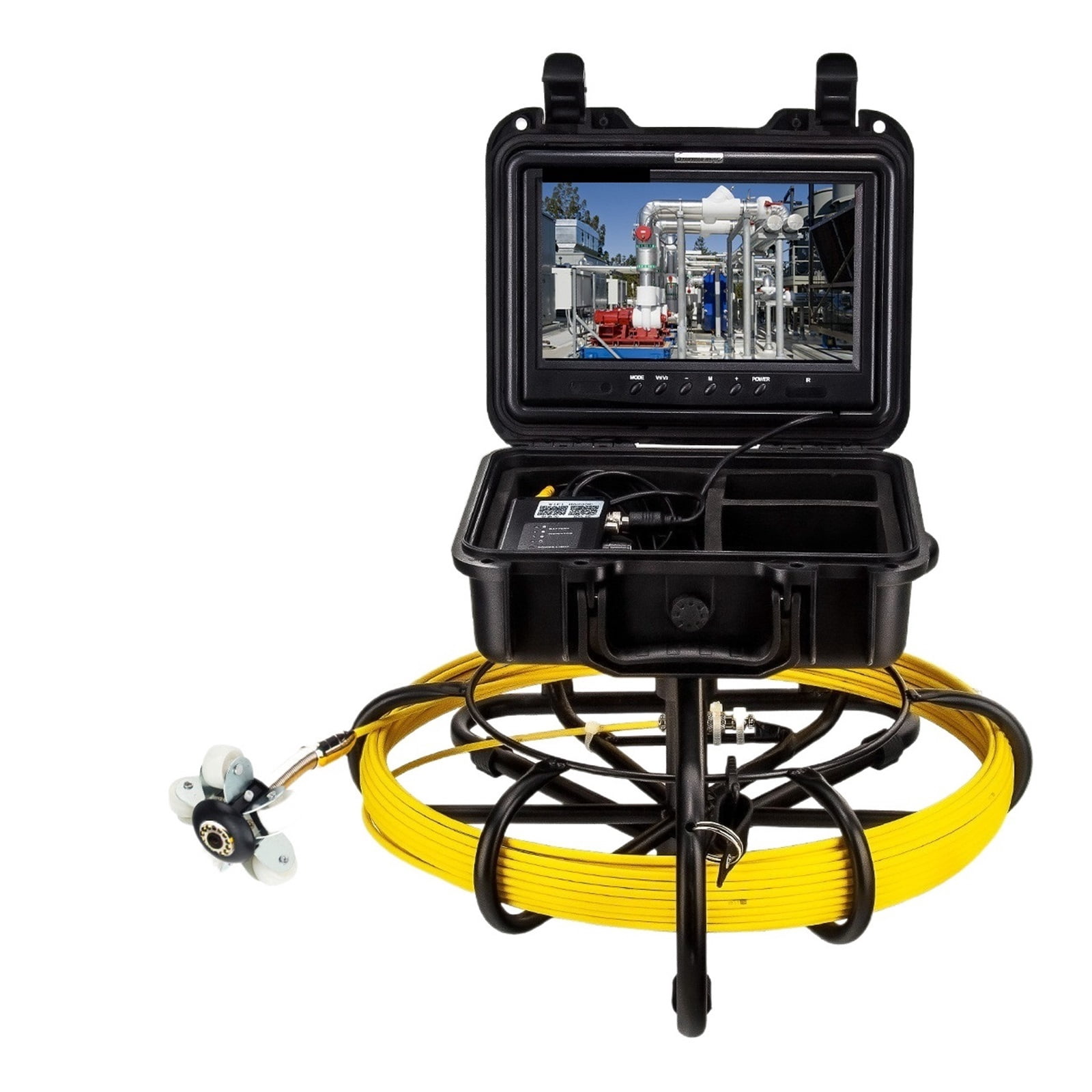 9" DVR Video Recording Function 100/150/200M HD Screen Pipe Inspection Camera Drain Sewer Pipeline Industrial Endoscope ,Stunning Clarity