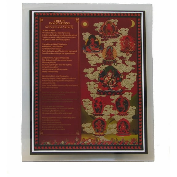 9 Deity Invocation Tablet by Feng Shui Import LLC