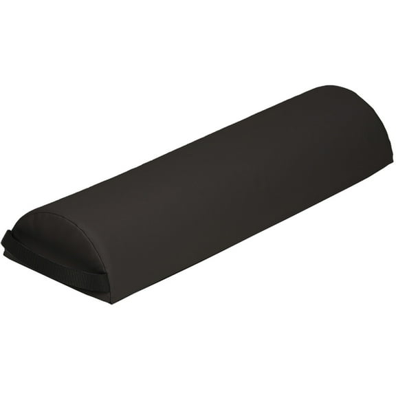 9" Diameter Deluxe Oversized Massage Table 25" Half Bolster - Black