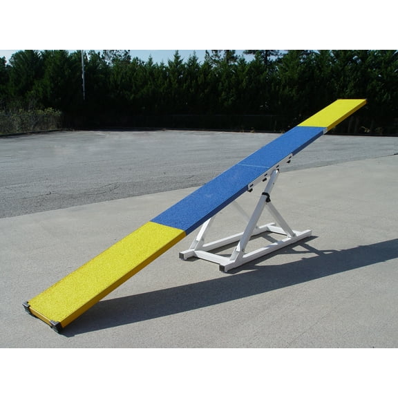 8' Dog Agility Teeter (See-Saw), Aluminum with Rubber Surface