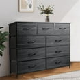 thumbnail image 1 of 9-Drawer Dresser,40''H x 40''L x 12''W Tall Fabric Dresser, Storage Organizer Unit With Wide Chest Bins for Closet, Bedroom, Sutdy，Entryway，Hallway, Nursery（Wood Grain）, 1 of 4