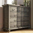 thumbnail image 1 of 9 Drawer Dressers for Bedroom,Farmhouse Dresser with 6 Solid Wood feet,63" Wide Wooden Chest of Drawers for Bedroom,Living Room, Hallway, 1 of 7