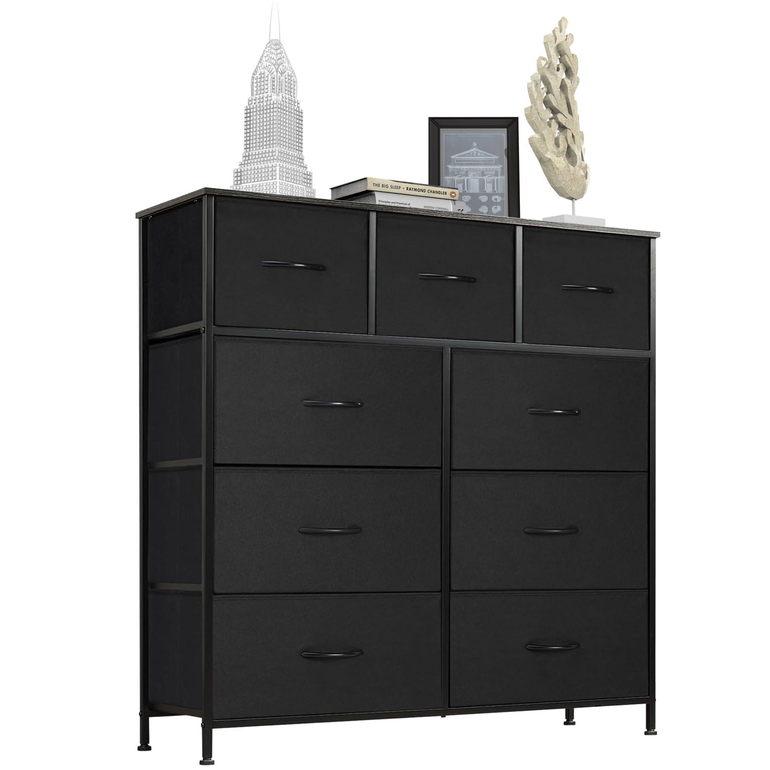 【カデル】cadeal 4drawer chest EDX 7 Drawer Dresser, Wide Chest of Drawers, Fabric Storage Tower