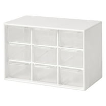 9 Drawer Plastic Storage Cabinet Desktop Makeup Bin Box Jewellery Organizer