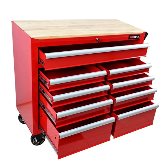 Rolling Tooling Rack 8-Drawer Rolling Tool Chest with Locking Casters and Removable Top ...