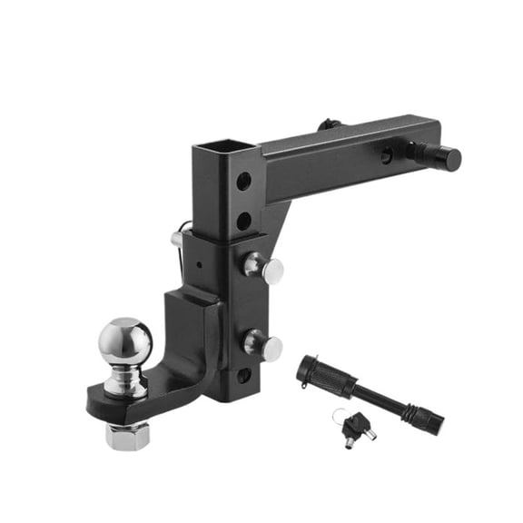 9" Drop Adjustable Trailer Hitch Ball Mount Tow with 2in Ball 7500 lbs Tow Hitch for 2" Receiver RV Parts Accessories ,Lasting Durability