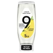 9 Elements EZ Squeeze Dish Soap, Lemon Scent, 15.0 fl oz Bottle