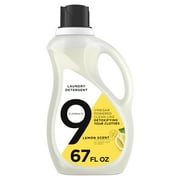 9 Elements Lemon, Liquid Laundry Detergent, 67 fl oz